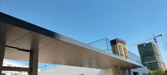 氟碳铝单板-阜阳小学门头项目