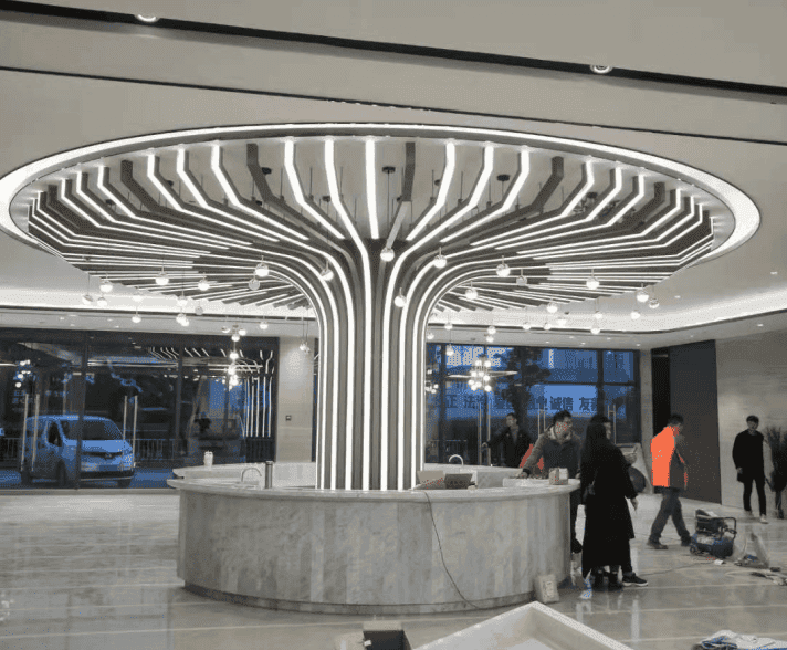 铝合金方管装饰树