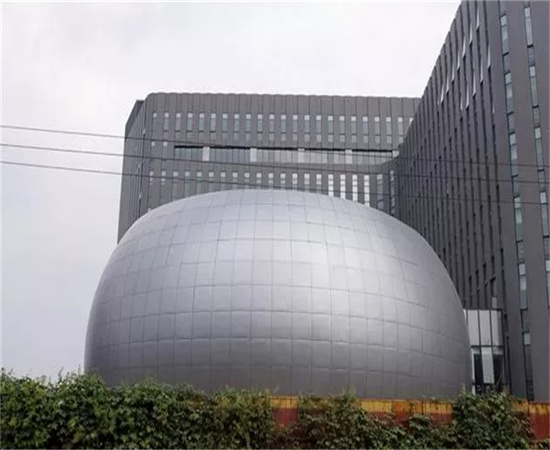 浙江铝单板生产厂家杭州球面双曲铝单板案例